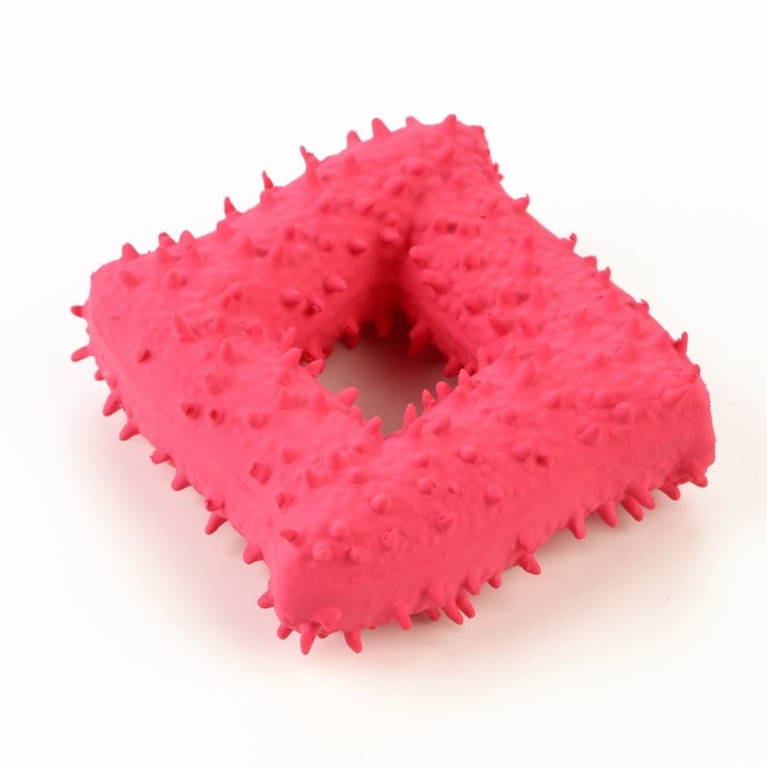 

Игрушка пищащая для собак Пижон латекс, квадрат, 8,5х8,5 см, розовая