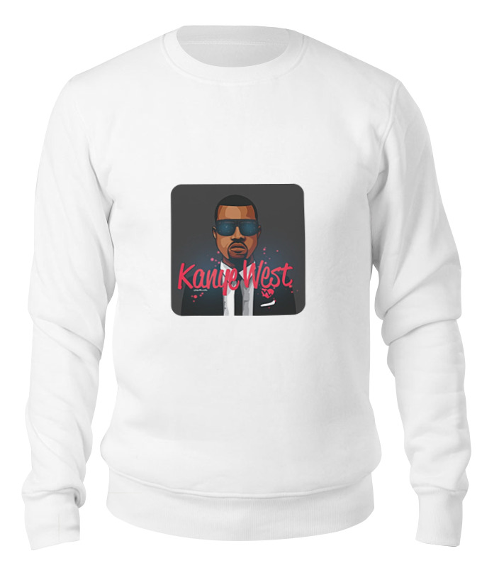 

Свитшот унисекс Printio Kanye west белый M, Kanye west