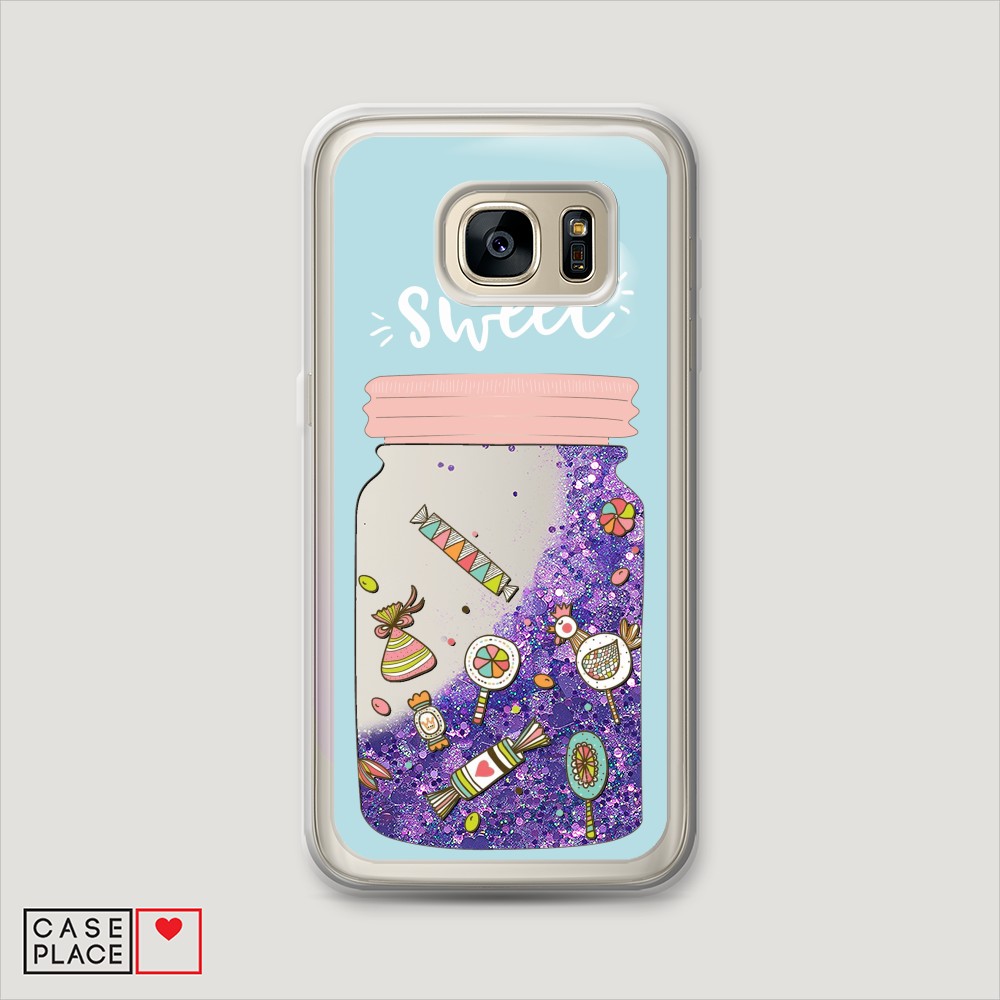 

Чехол Awog на Samsung Galaxy S7 "Конфетки в банке", Разноцветный, 24592-1