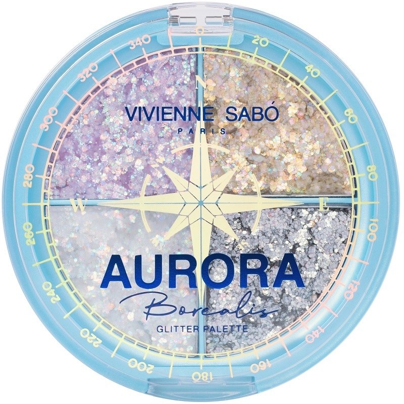 Палетка глиттеров Vivienne Sabo Aurora Borealis vivienne sabo карандаш для глаз автоматический aurora borealis