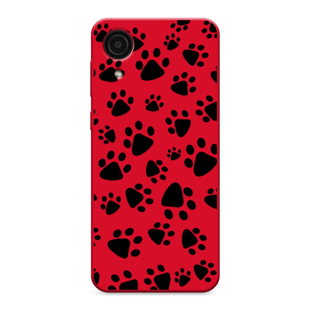 

Чехол Awog на Samsung Galaxy A03 Core / Самсунг A03 Core "Лапки черные", Разноцветный, 2104753-1