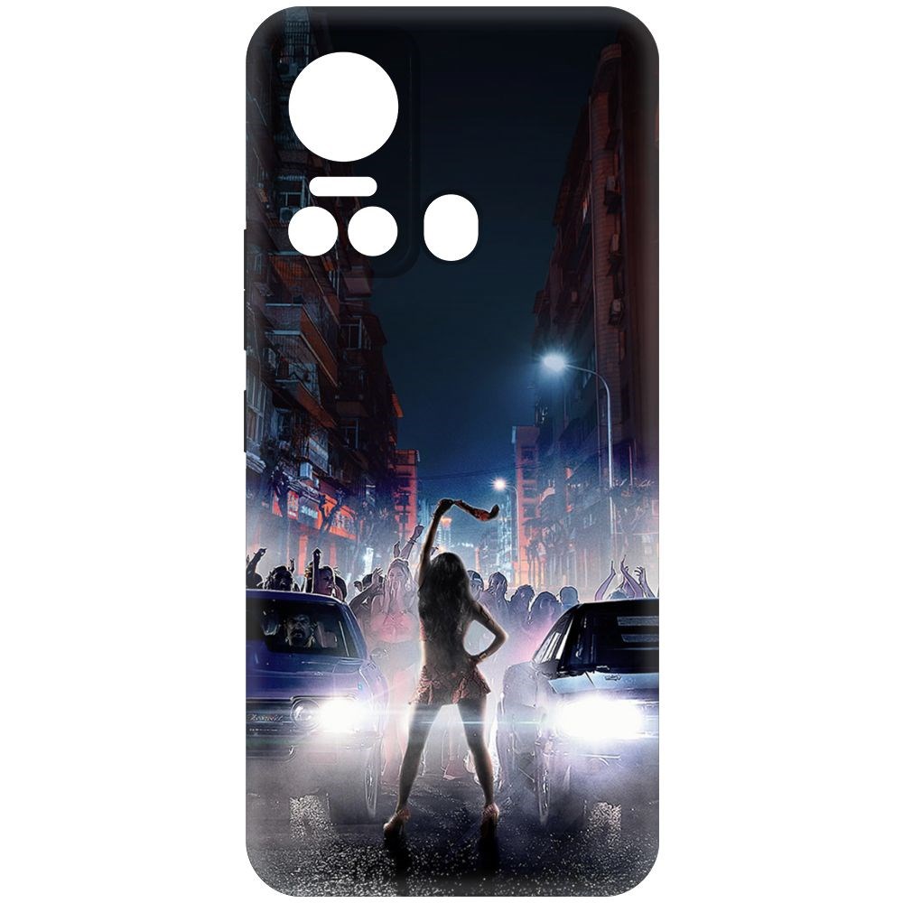 

Чехол-накладка Krutoff Soft Case Форсаж. Стритрейсинг для ITEL Vision 5 черный