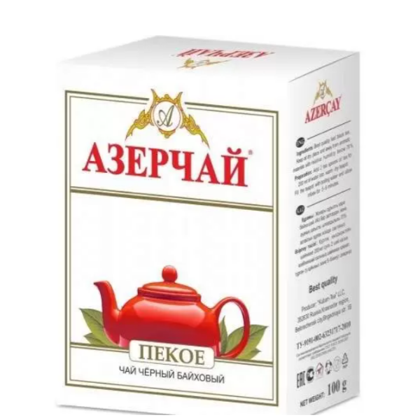 Чай черный Азерчай Пекое листовой 100 г