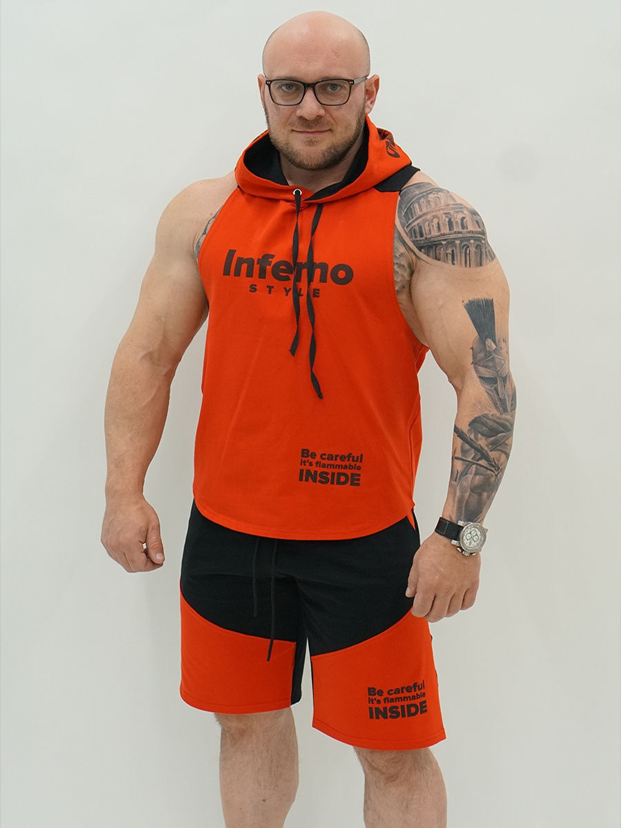 

Спортивные шорты мужские INFERNO style Ш-002-000 красные L, Красный, Ш-002-000