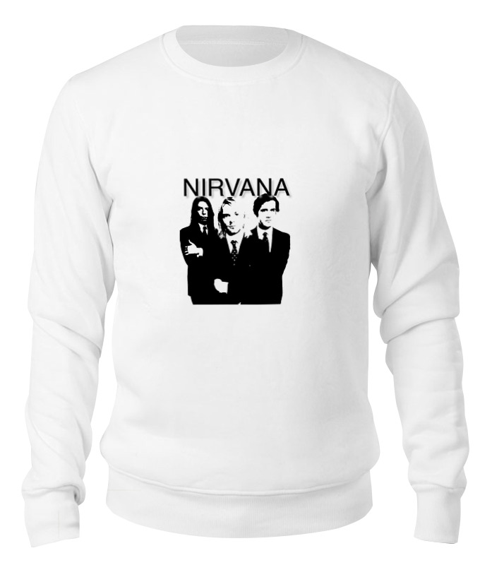 

Свитшот унисекс Printio Nirvana белый M, Nirvana