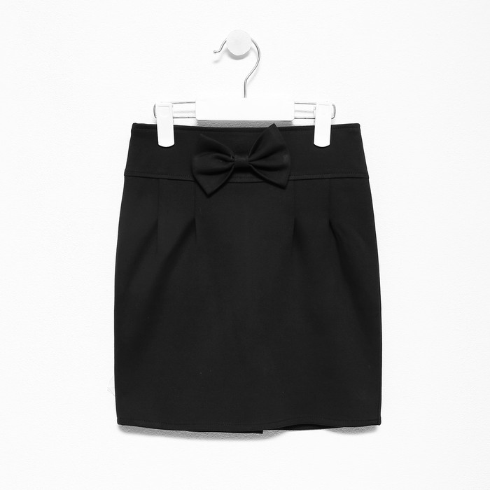 MODERNFECI Юбка школьная для девочек, цвет черный, рост 146 см