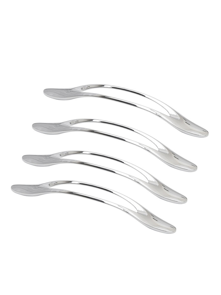 

Комплект из 4 шт Ручка-скоба Kerron 160 мм S-3950-160, хром, Серебристый;серый, S-3950
