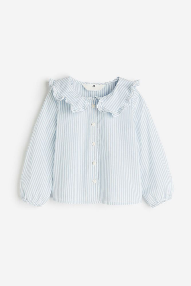 

Блузка детская H&M 1176705, Голубые белые полосы, 140, Голубой, 1176705