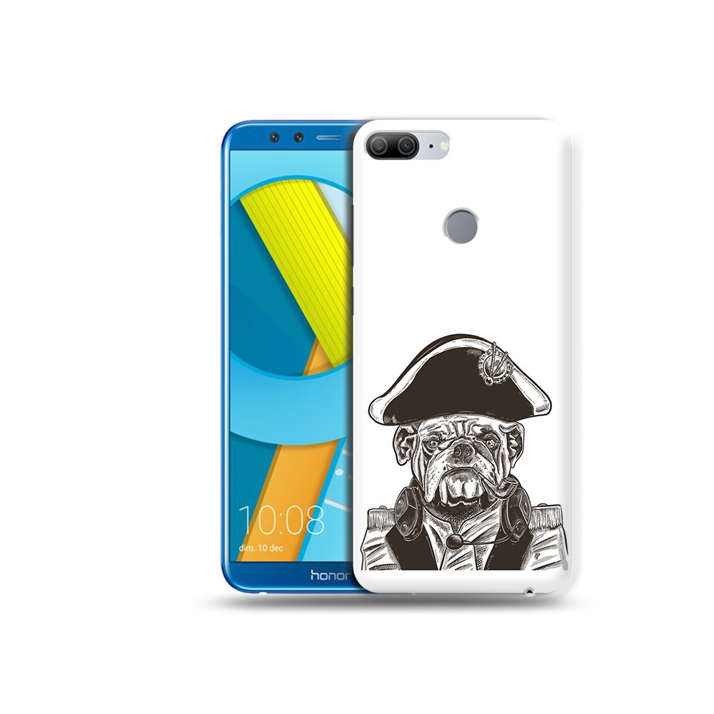 

Чехол MyPads Tocco для Huawei Honor 9 Lite мопс генерал (PT117118.56.483), Прозрачный, Tocco