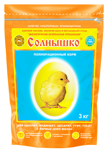 

Сухой корм для цыплят Солнышко, 3 кг