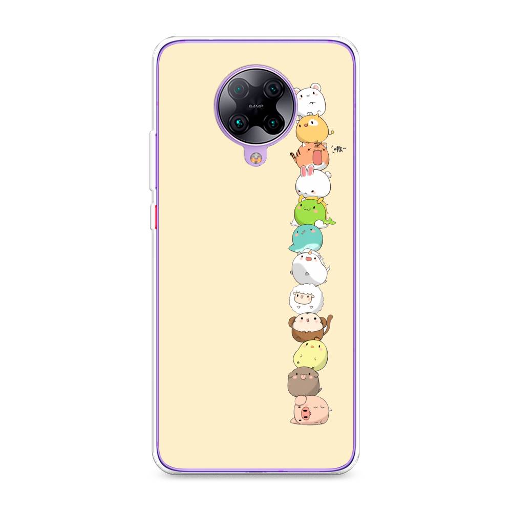 

Чехол Awog на Xiaomi Redmi K30 Pro "Питомцы Чиби", Разноцветный, 38850-2
