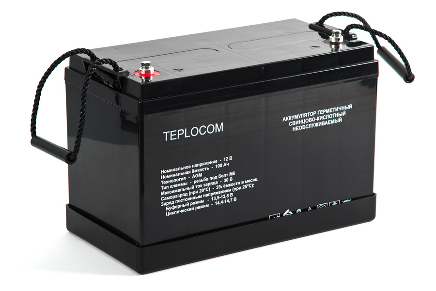 

Аккумулятор Teplocom АКБ 100Ач