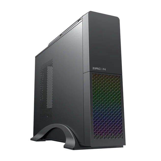 

Корпус Zircon Desk MINI 300W Desktop, Micro-ATX Black, Desk MINI