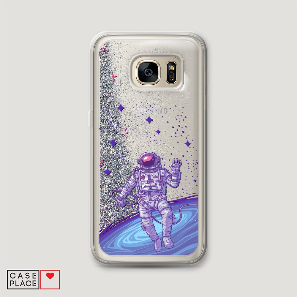 

Чехол Awog на Samsung Galaxy S7 "Космонавт в открытом космосе", Разноцветный, 24591-1
