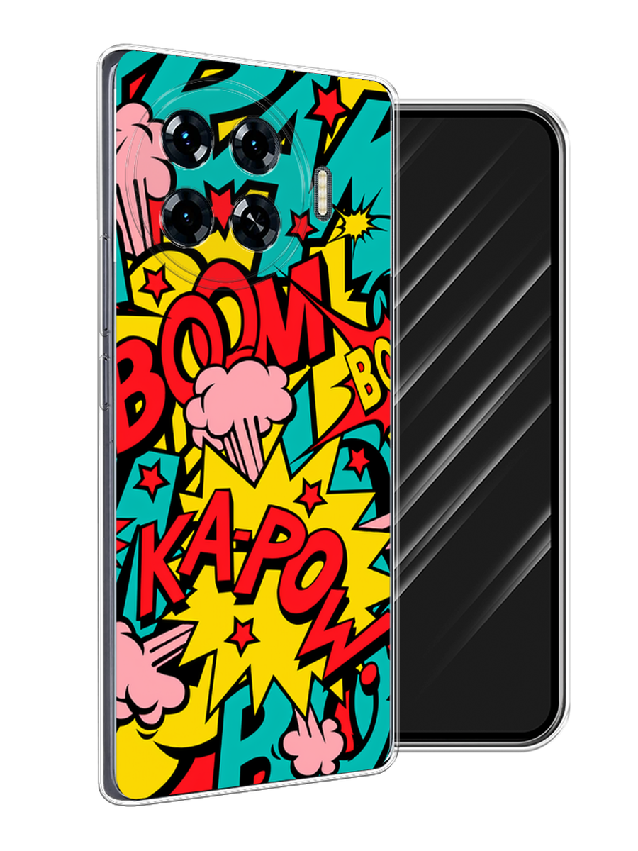 

Чехол Awog на Tecno Spark 20 Pro Plus "Постер pop art", Бирюзовый;желтый;красный, 305050-1