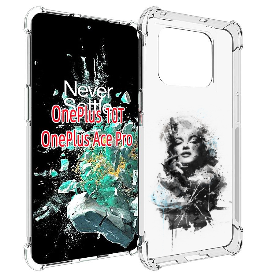 

Чехол MyPads Мерлин Монро загадочная женский для OnePlus 10T, Прозрачный, Tocco