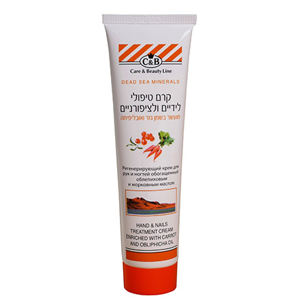 

Крем для рук и ногтей Care & Beauty Line Carrot And Obliphicha Oil, 100 мл