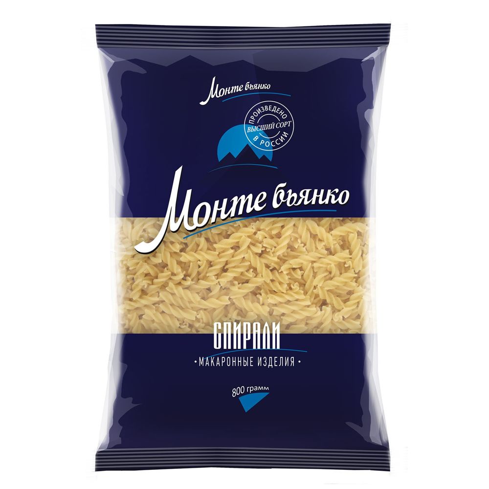 

Макаронные изделия Монте Бьянко Спирали 800 г