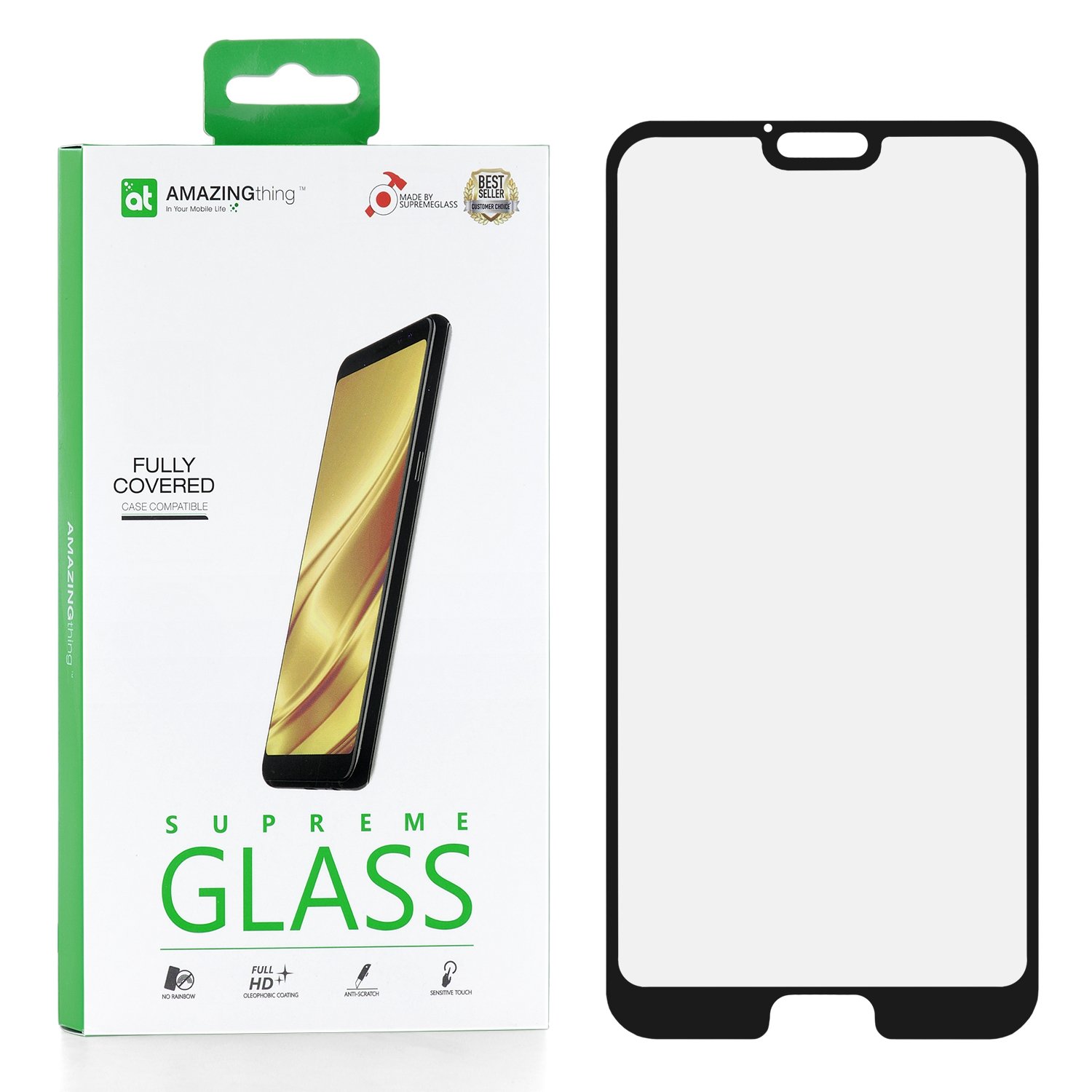 

Защитное стекло для Huawei Honor 10 Amazingthing Ex Bullet 3D Black 0.3mm