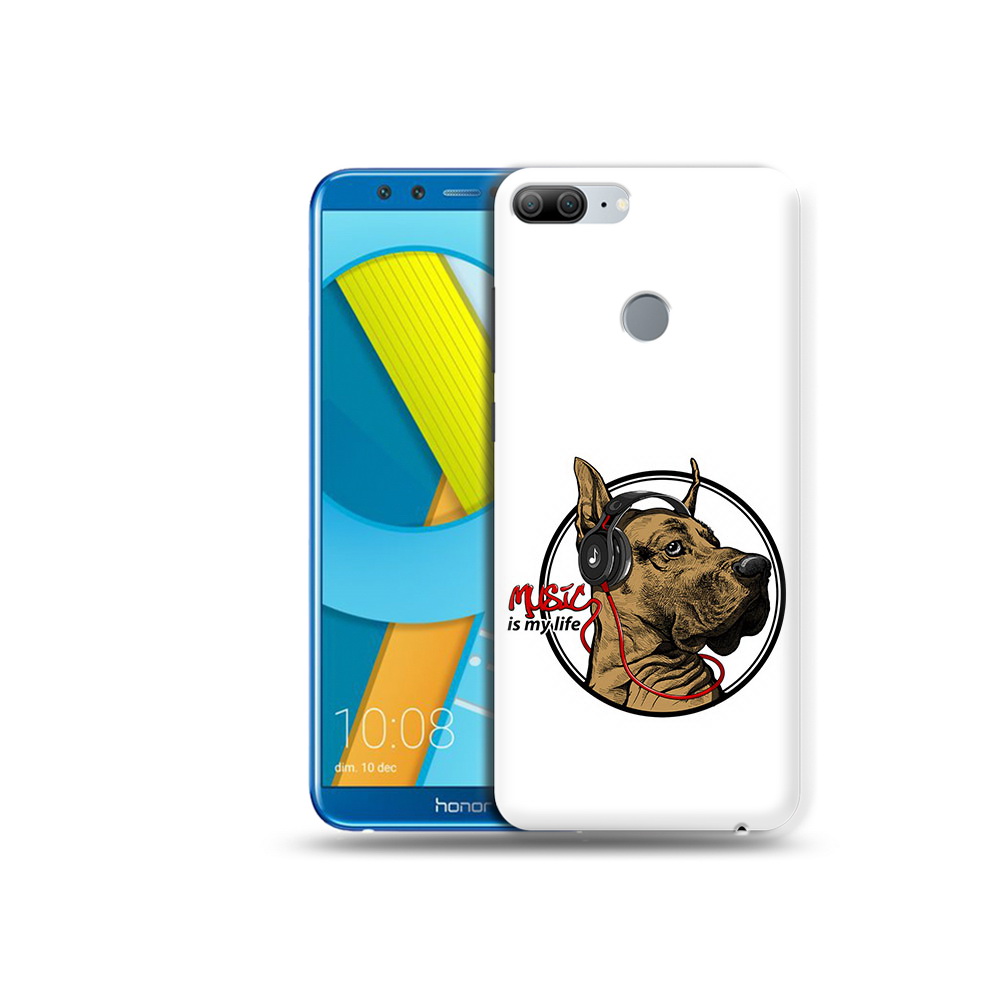 

Чехол MyPads Tocco для Huawei Honor 9 Lite музыкальная собака (PT117118.56.490), Прозрачный, Tocco