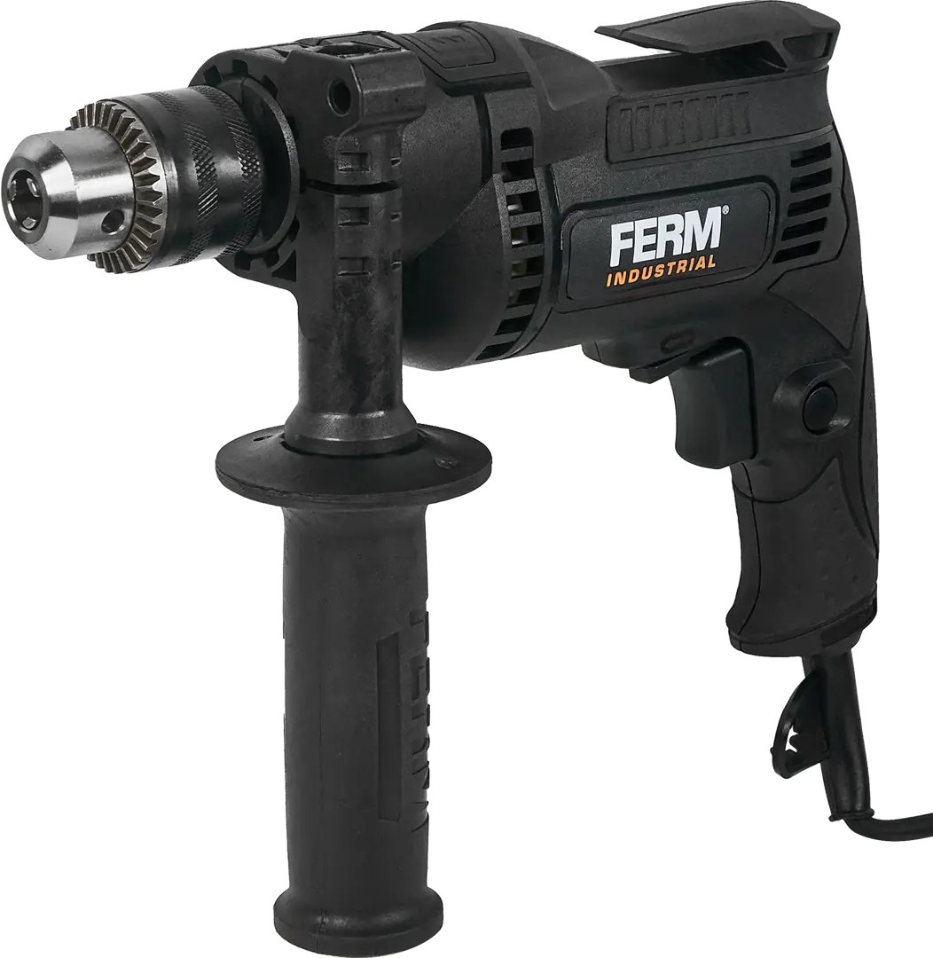 Дрель сетевая ударная Ferm PDM1049P, 710 Вт дрель ударная ferm industrial pdm1049p k