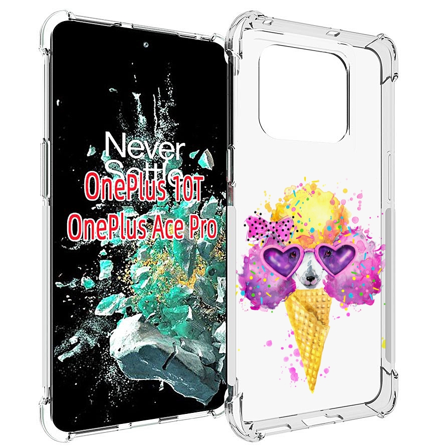 

Чехол MyPads Рожок для OnePlus 10T, Прозрачный, Tocco