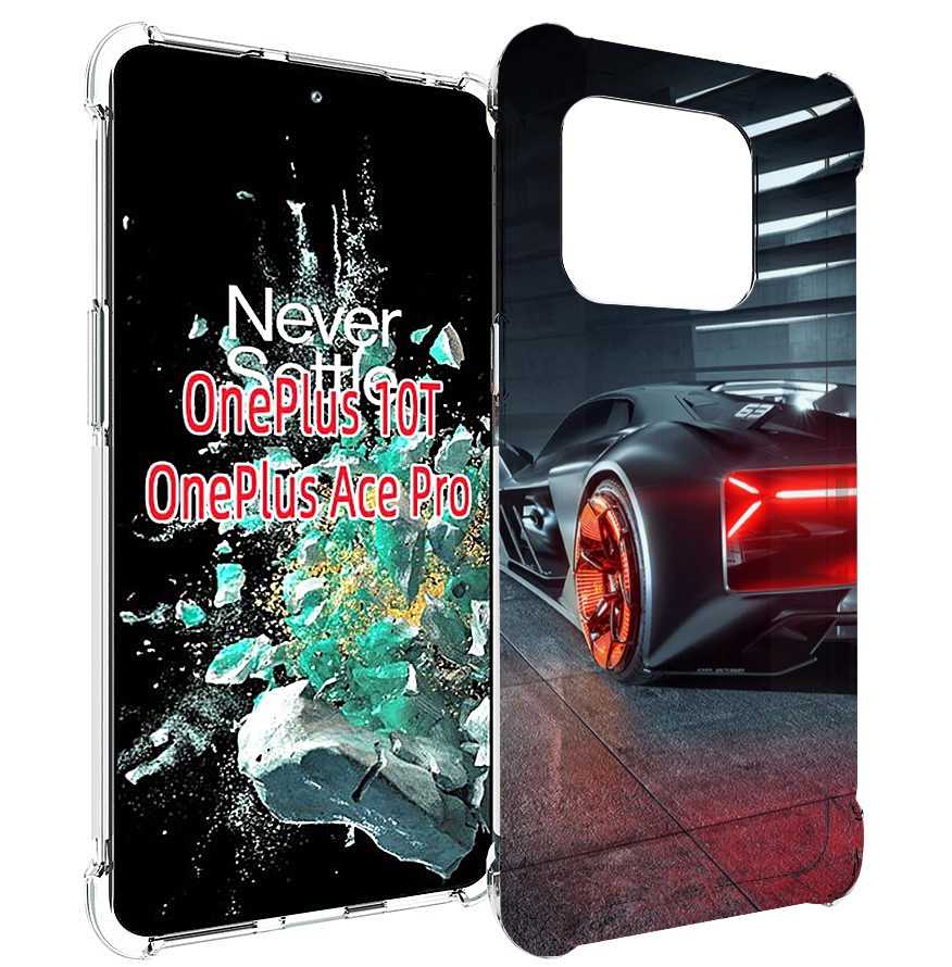 

Чехол MyPads Ночной-город мужской для OnePlus 10T, Прозрачный, Tocco