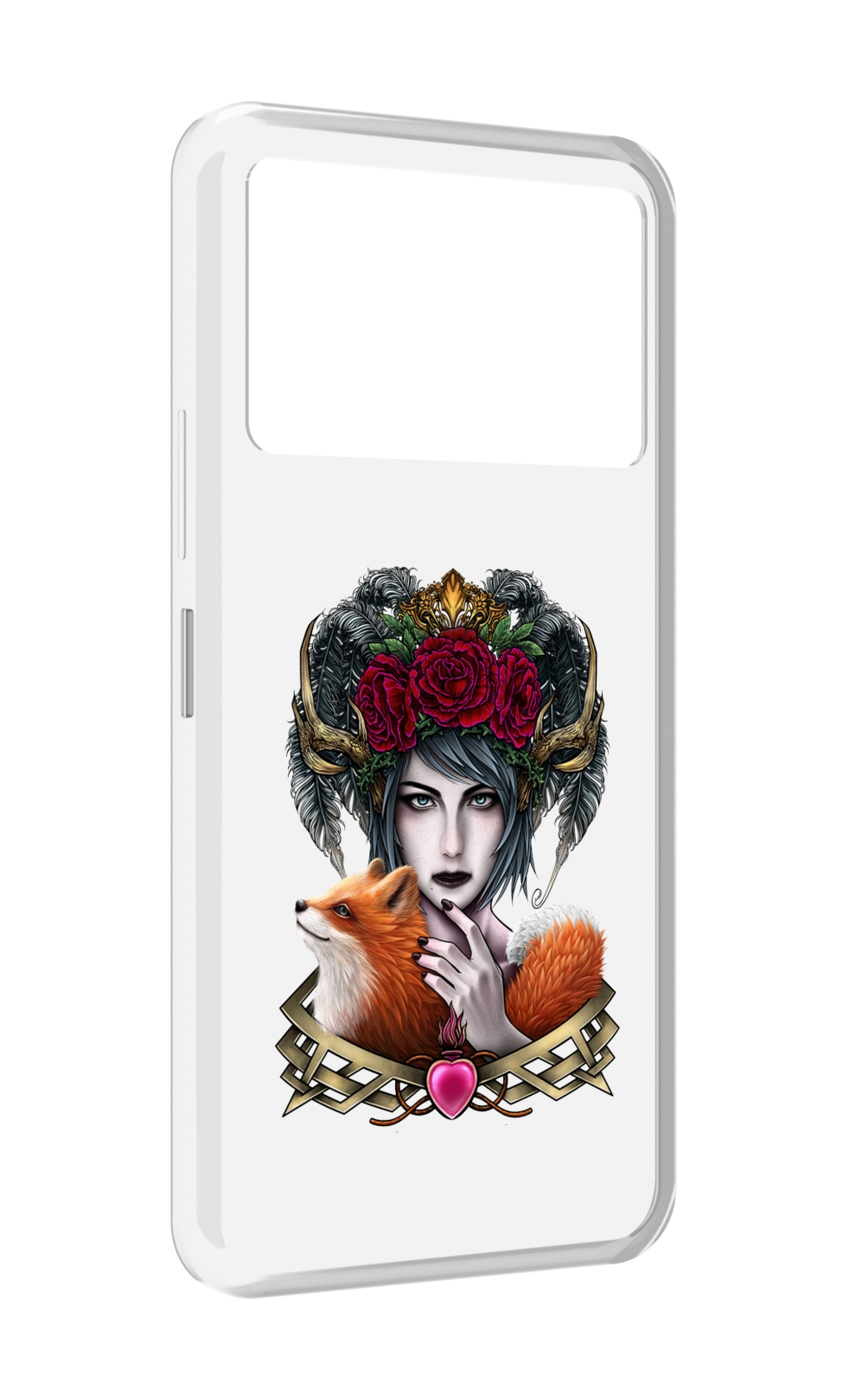 

Чехол MyPads девушка с лисой для Infinix NOTE 12 VIP (X672), Прозрачный, Tocco