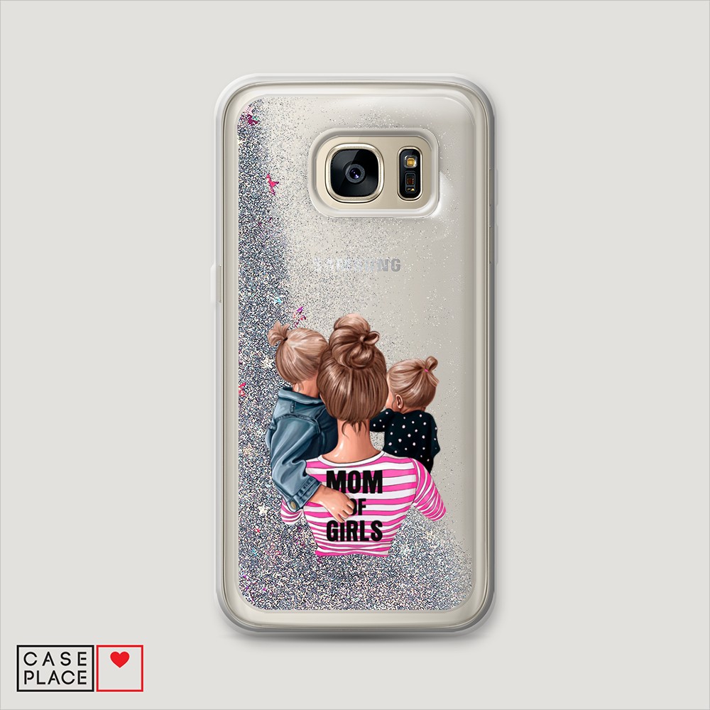 

Чехол Awog на Samsung Galaxy S7 "Mom of Girls", Разноцветный, 24591-1