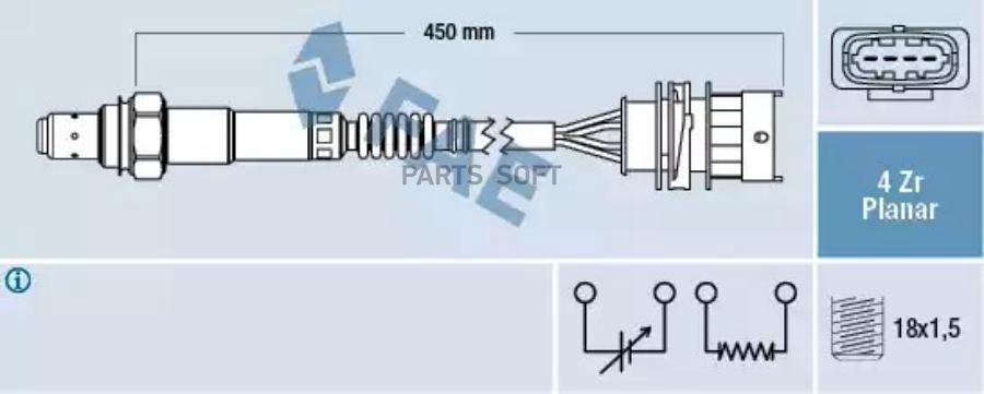 

Лямбда-Зонд Opel FAE арт. 77525, 8435050646045
