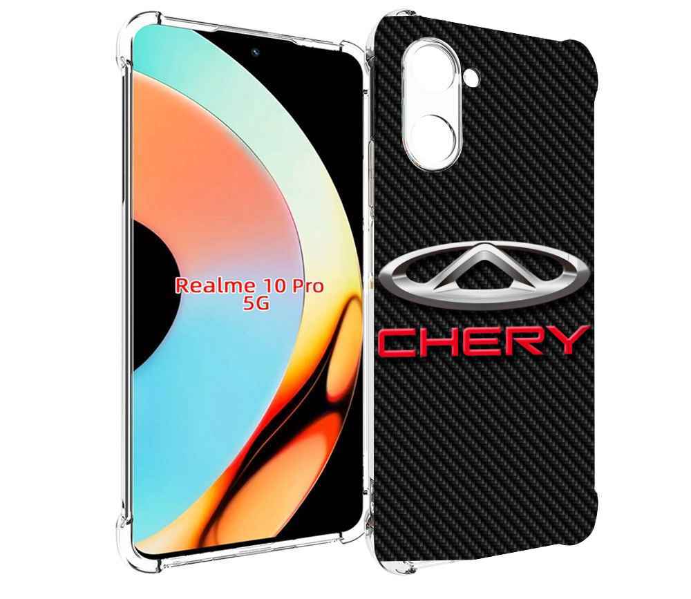 Чехол бампер MyPads чери chery 2 для Realme 10 Pro противоударный