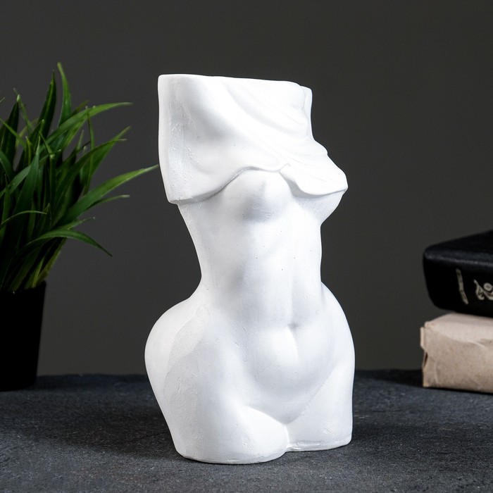 

Ваза Женский торс перламутр, 20х10х10см