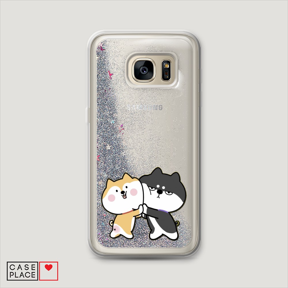

Чехол Awog на Samsung Galaxy S7 "Обнимашки акита", Разноцветный, 24591-1