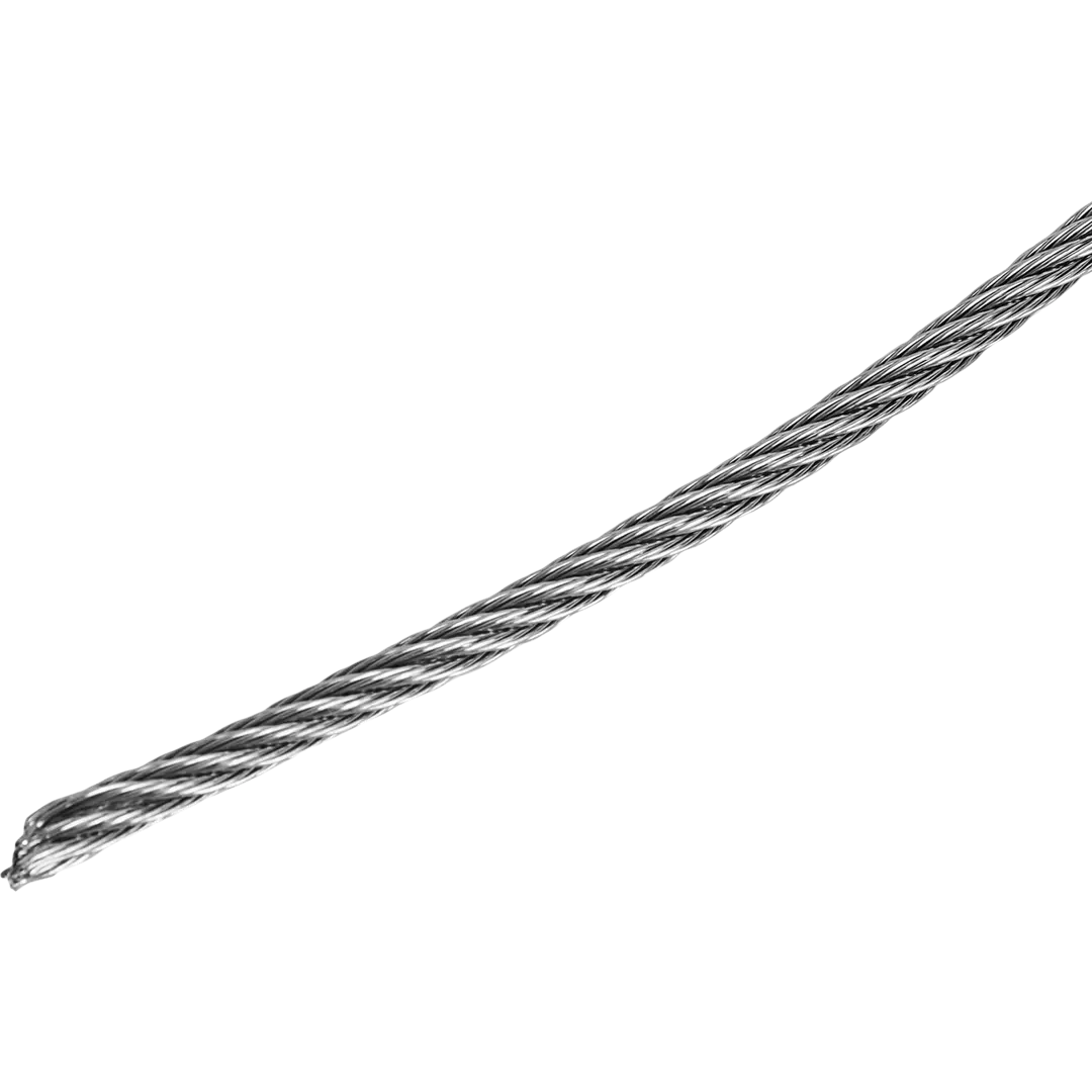 Трос стальной DIN 3055 2.9 мм 10 м, цвет серебро