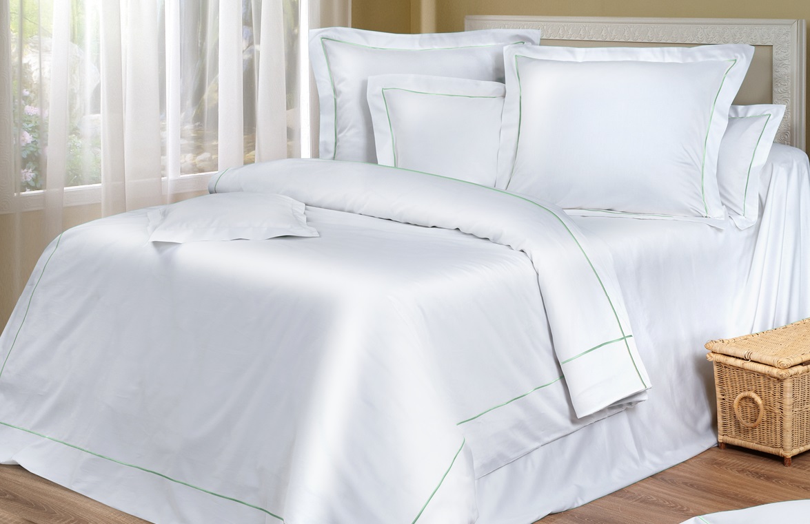 

Постельное белье Cotton Dreams Picnic Green пикник зеленый кант 800тс (семейное)