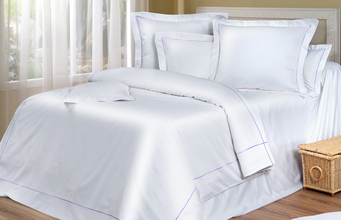 

Постельное белье Cotton Dreams Picnic Lilac пикник сиреневый кант 800тс, 70x70 (евро)