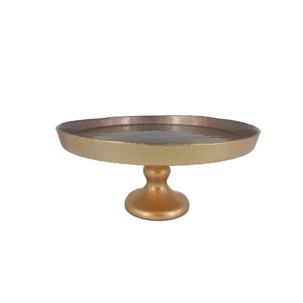 

Тарелка Аксам Viсtoria Marrone 16578A/B, сервировочная, стекло, 21 см, золотой, 1 шт