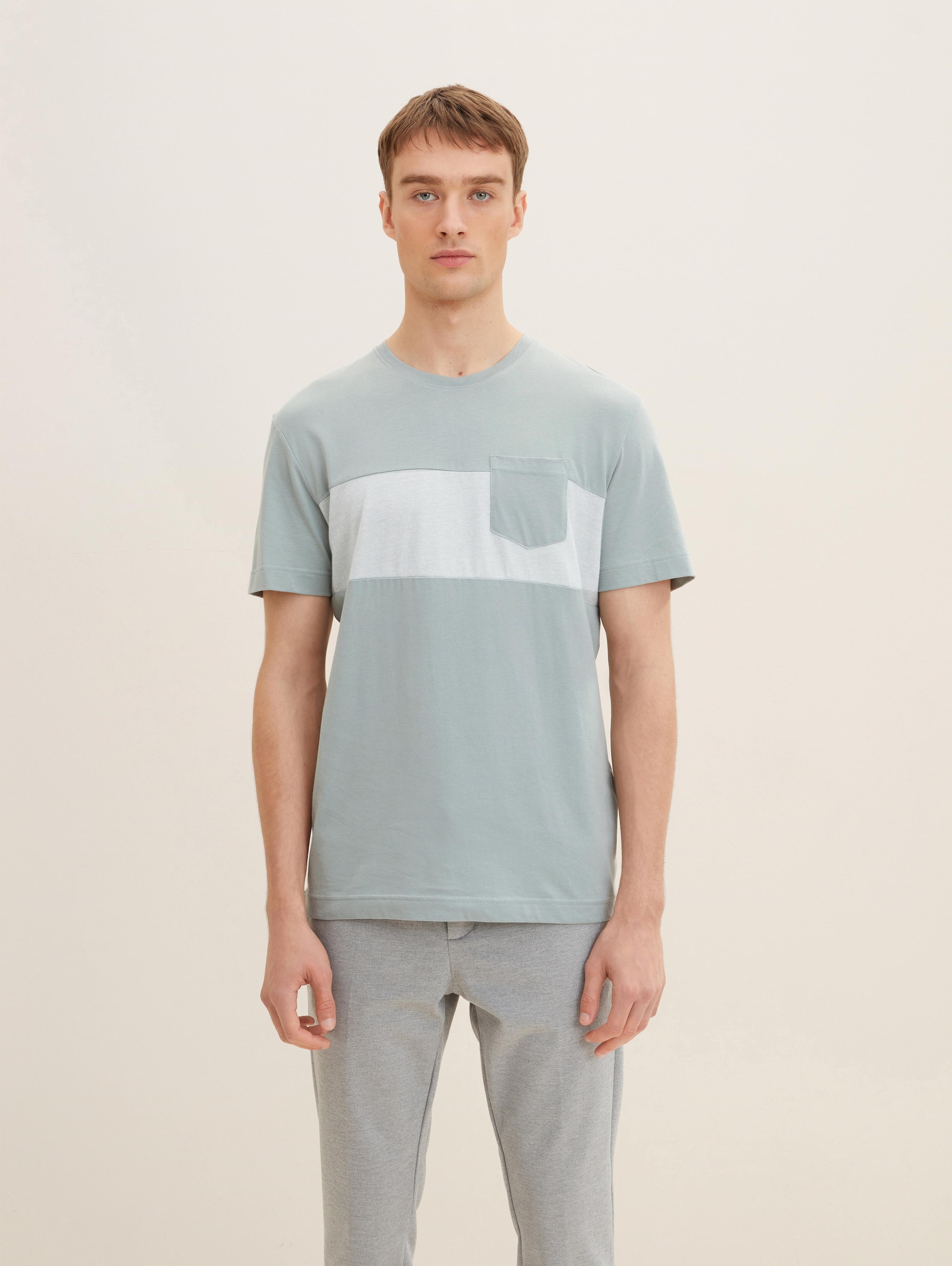 

Футболка мужская TOM TAILOR 1034401 голубая L, 1034401