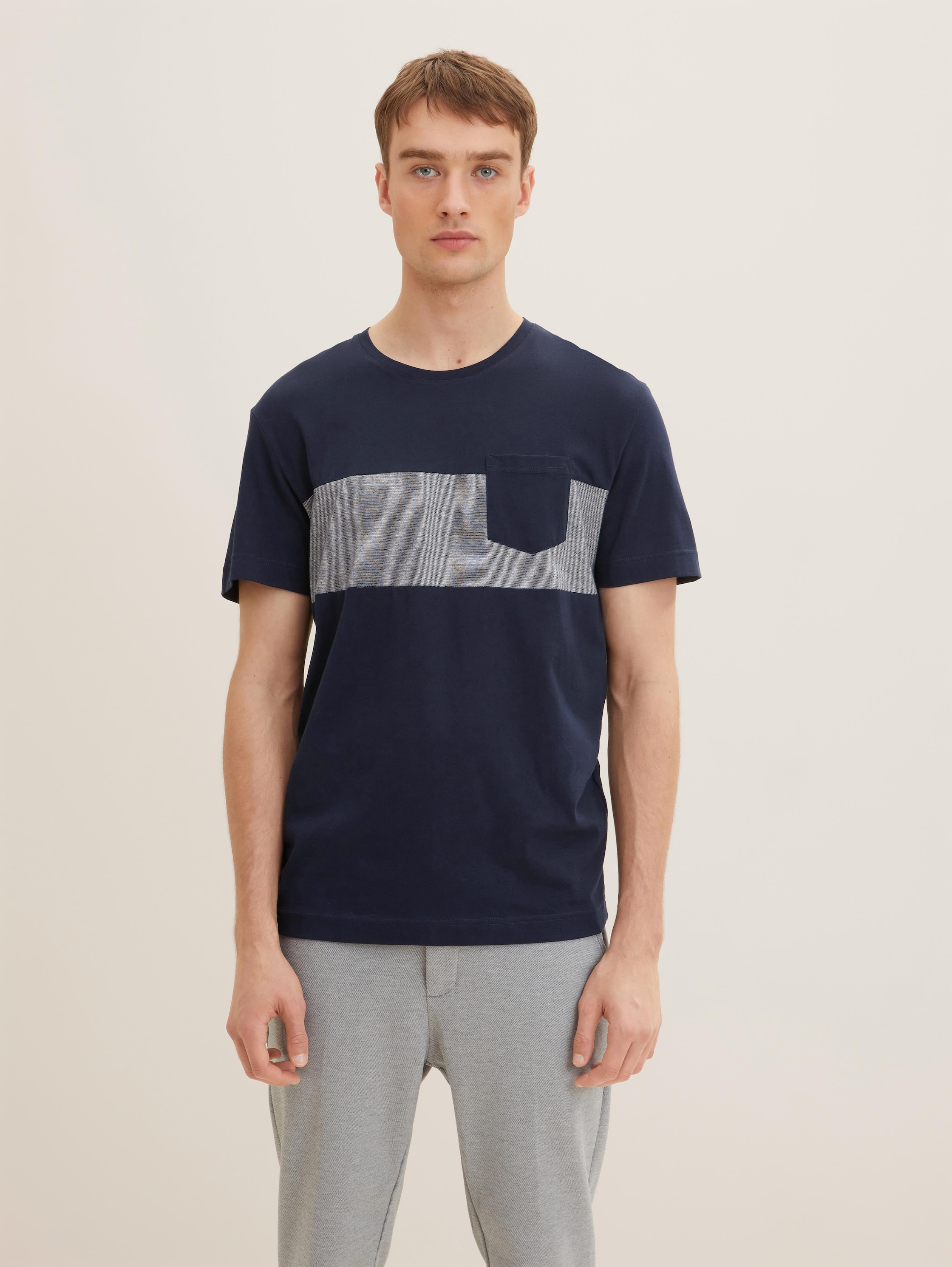 

Футболка мужская TOM TAILOR 1034401 синяя XL, Синий, 1034401