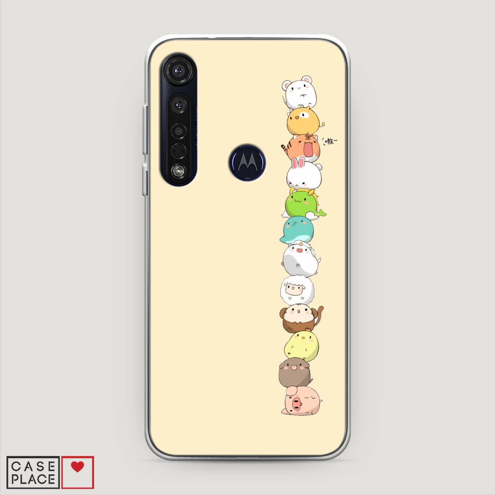 

Чехол Awog на Motorola Moto G8 Plus / Моторола Мото G8 Plus "Питомцы Чиби", Разноцветный, 241450-2