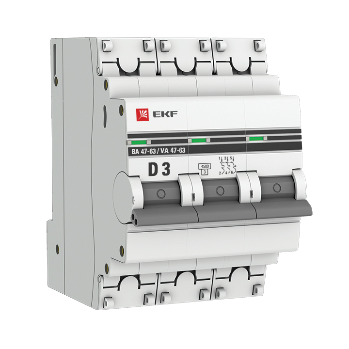 фото Автоматический выключатель ekf mcb4763-3-03d-pro