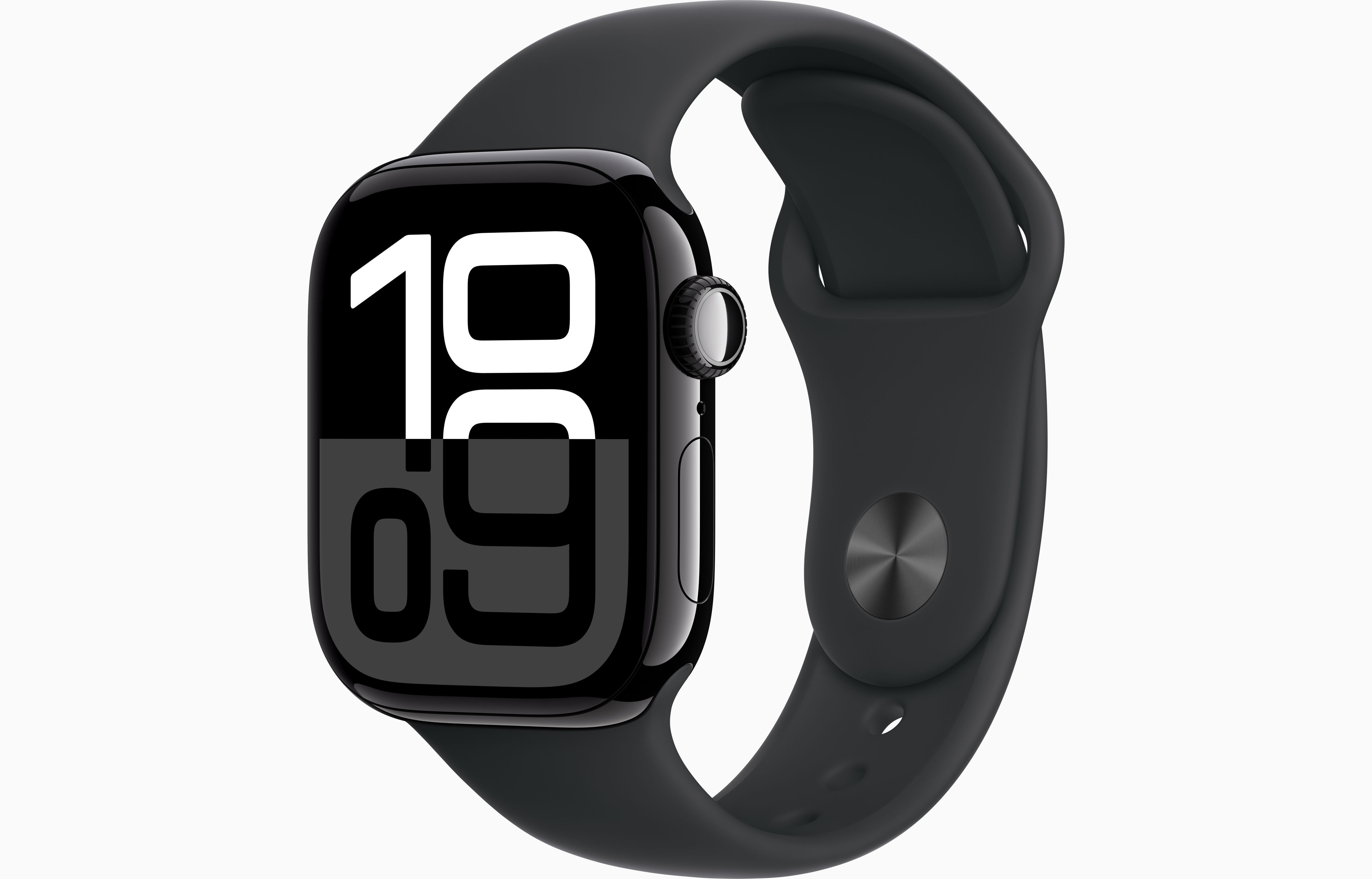 

Часы Apple Watch Series 10 Aluminium Jet Black 42mm GPS+Cellular Sport Band Black S/M, Watch Series 10