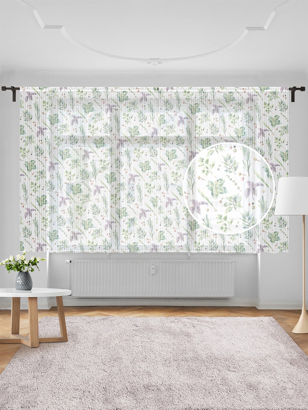фото Тюль joyarty "пряные травы", 155х180 см
