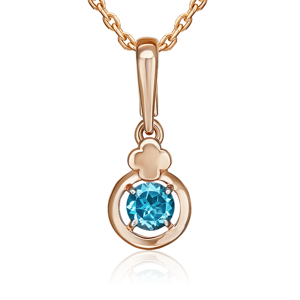 

Кулон из золота PLATINA jewelry 03-3572-01-201-1110, топаз, 03-3572-01-201-1110