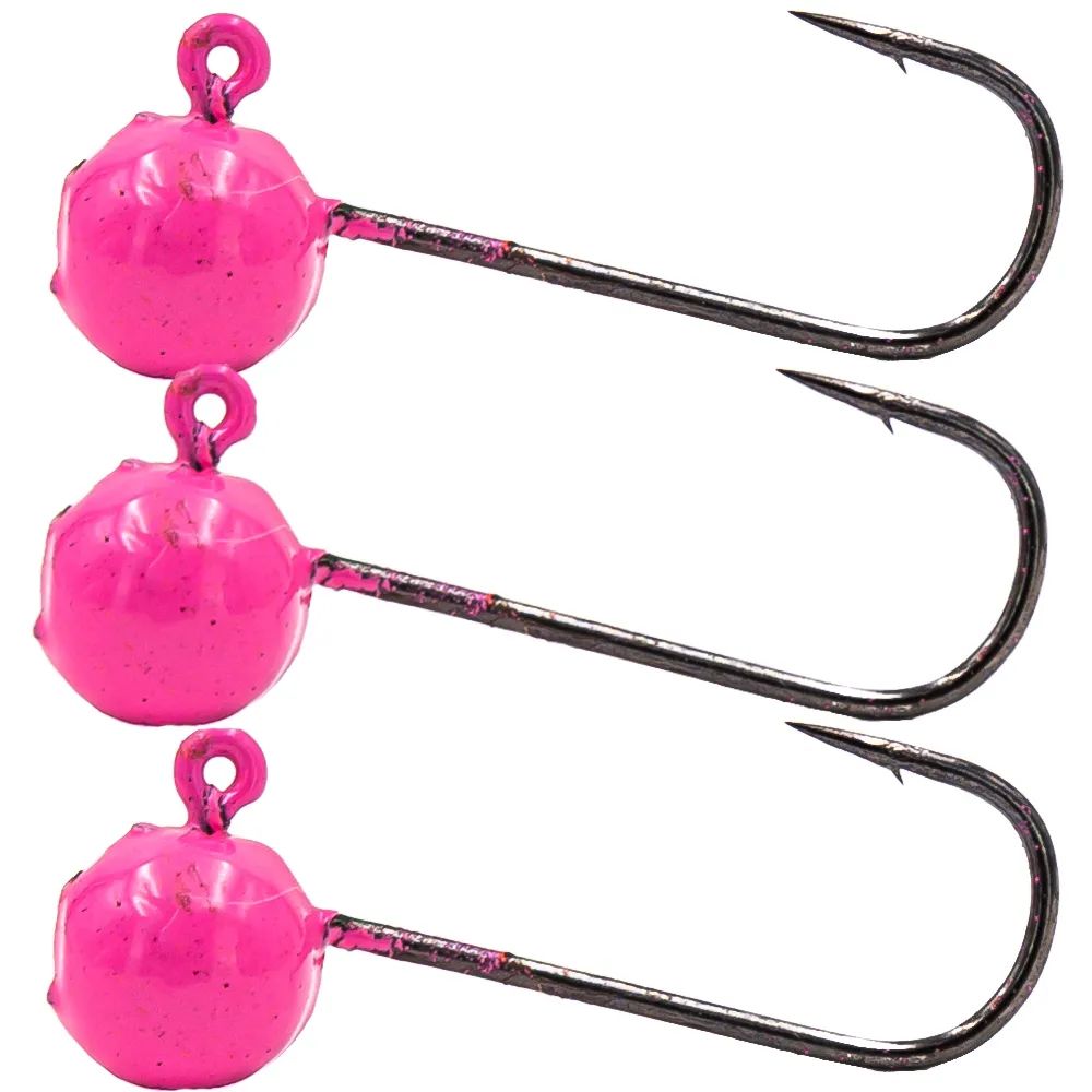 

Джиг-головка ТУЛА 3.0 гр, крючок Maruto №2 (3 шт/уп) цв. Розовый, крючок Maruto