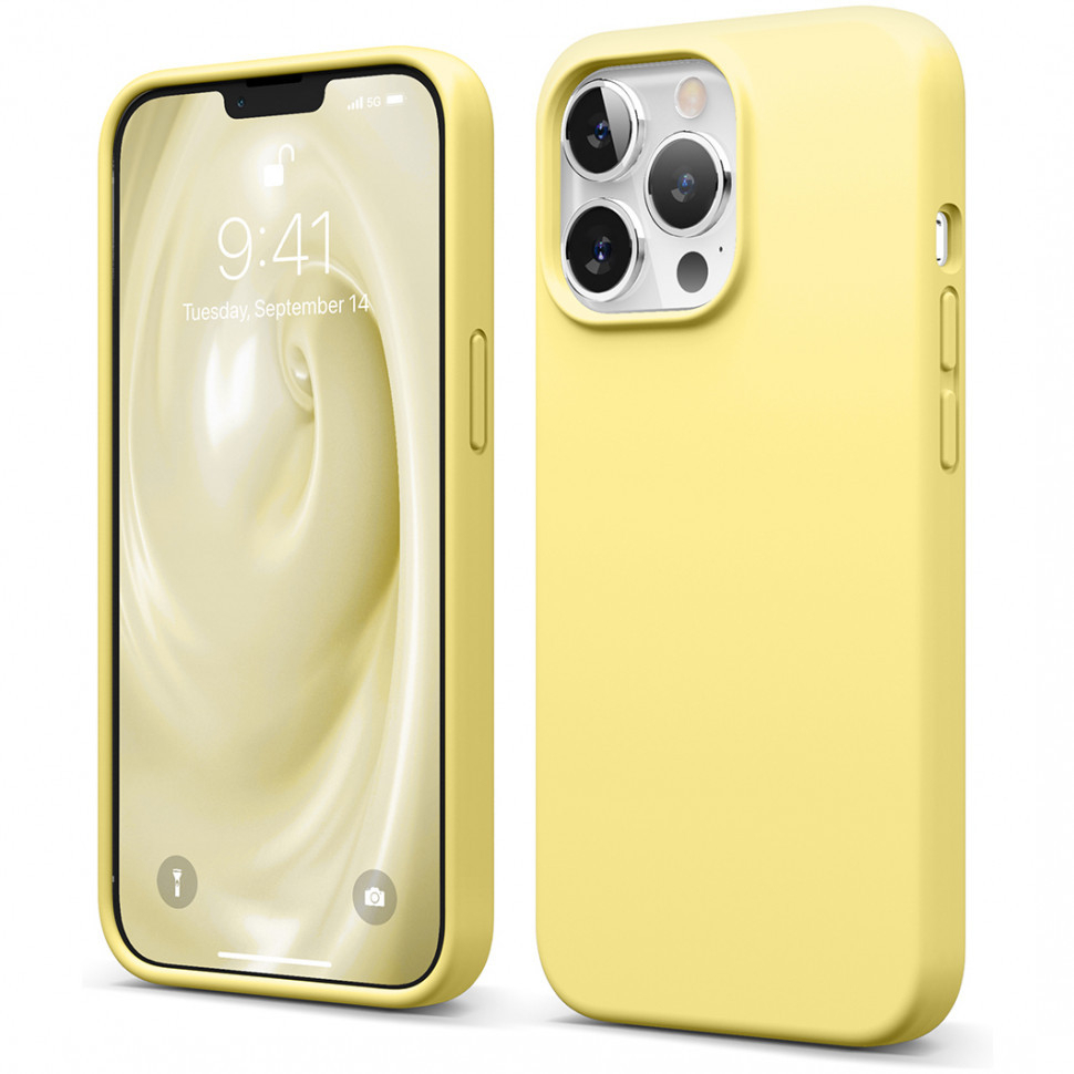 Чехол elago soft silicone (liquid) для iphone 13 pro, желтый (es13sc61pro-ye)