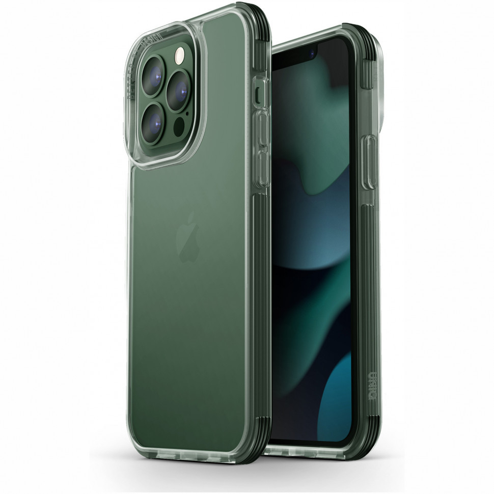 

Чехол uniq combat для iphone 13 pro, зеленый (ip6.1phyb(2021)-comgrn), Combat