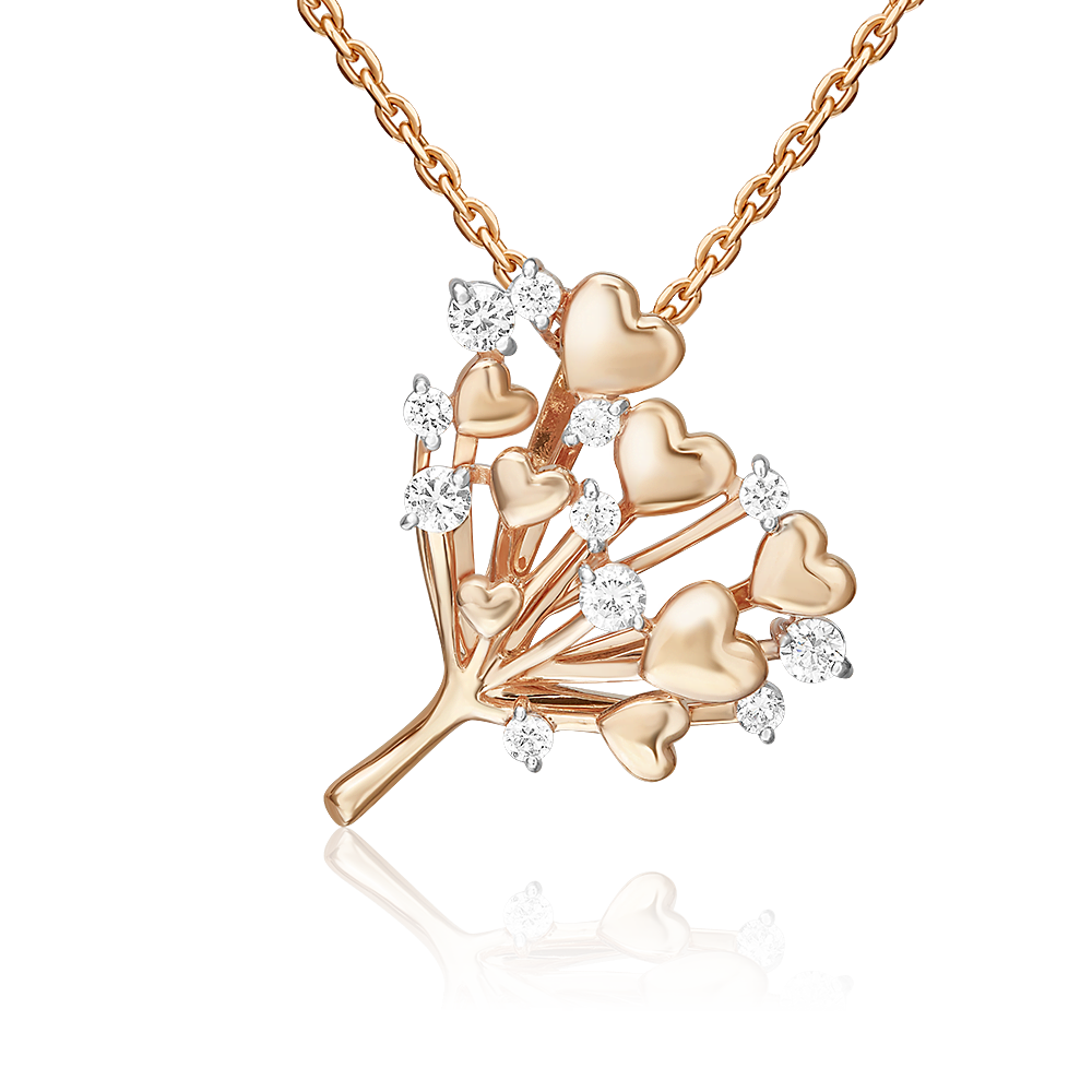 

Подвеска из золота PLATINA jewelry 03-3579-00-401-1110, фианит, 03-3579-00-401-1110