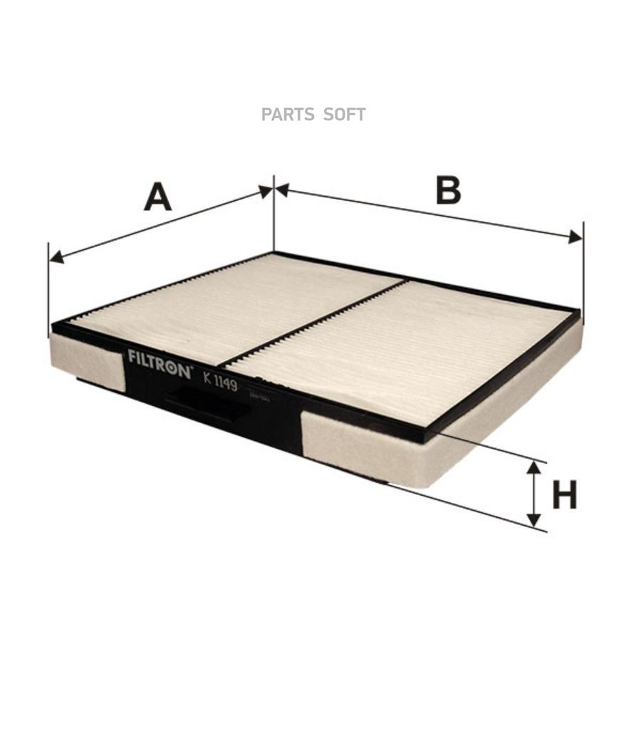 

Фильтр воздушный салона FILTRON K1149