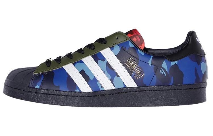 

Кеды унисекс Adidas A BATHING APE x adidas originals Superstar черные 38 EU, Черный, A BATHING APE x adidas originals Superstar